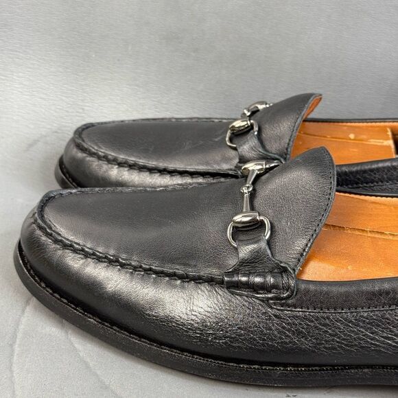 Johnston & Murphy Black Sheepskin Slip On Loafer shoes men’s size 13 New - Picture 5 of 10